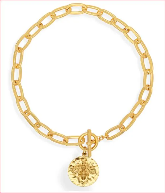 Karine Sultan Choker with Bee Medallion