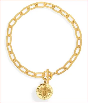 Karine Sultan Choker with Bee Medallion