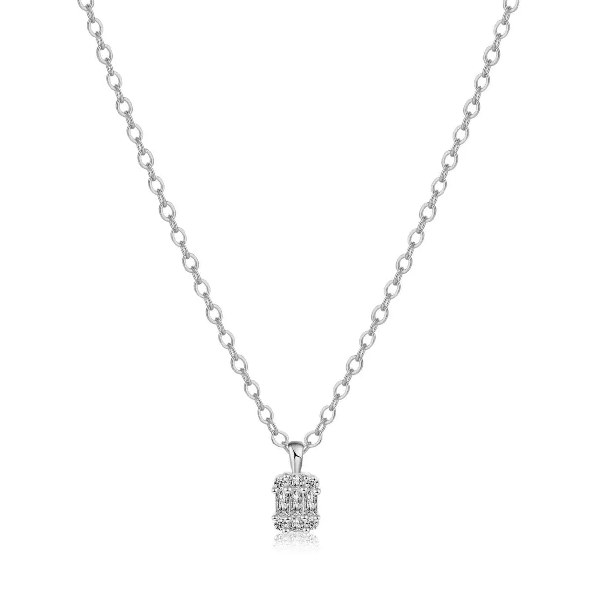 Kyerlyn Large Square Diamond Pendant Necklaces