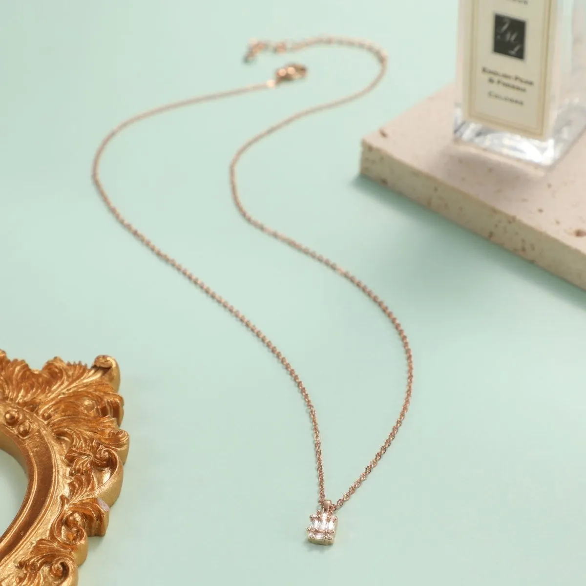 Kyerlyn Large Square Diamond Pendant Necklaces