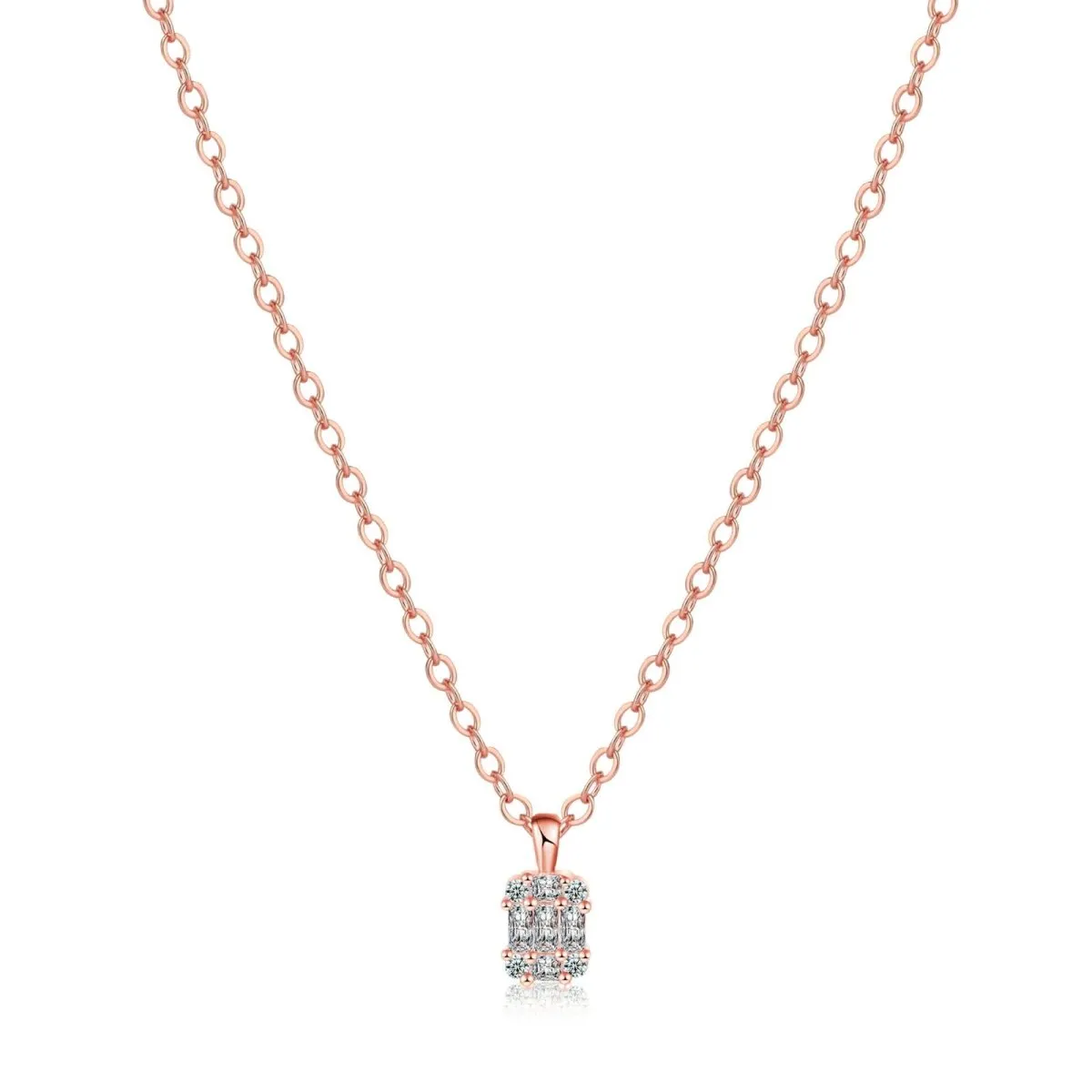 Kyerlyn Large Square Diamond Pendant Necklaces