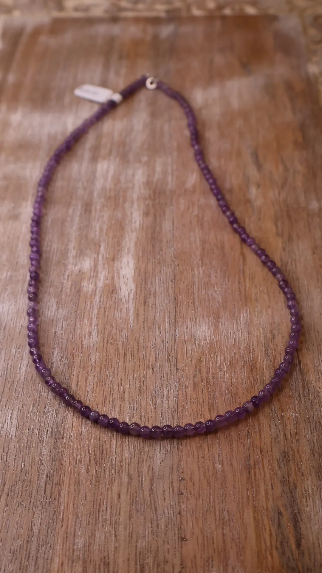 Lilac Amethyst Beaded Necklace