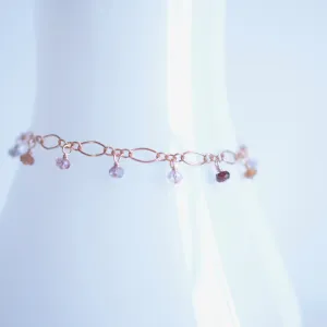 Lilibeth - Spinel, 14k Rose Gold Filled Bracelet