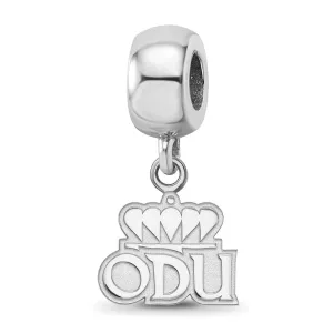 Logo Art Old Dominion University Xs Charm Dangle Bead Charm in Sterling Silver