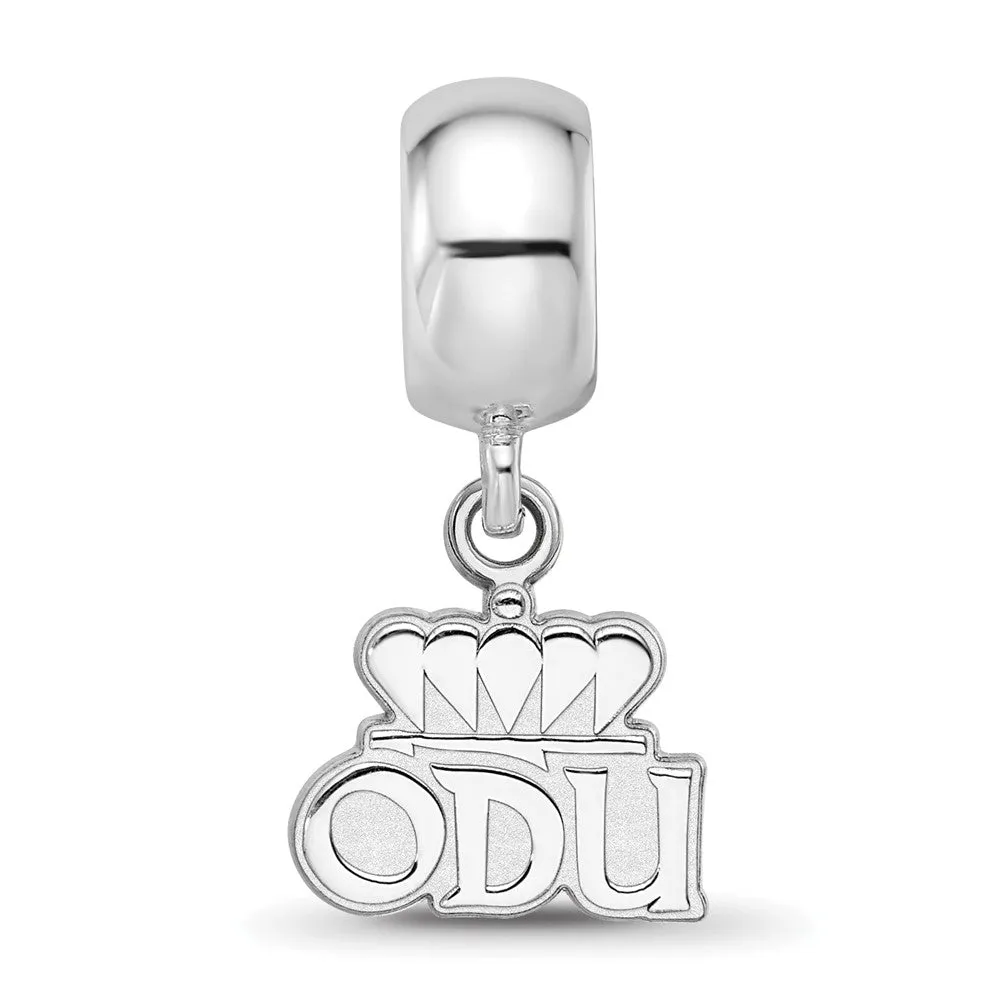 Logo Art Old Dominion University Xs Charm Dangle Bead Charm in Sterling Silver