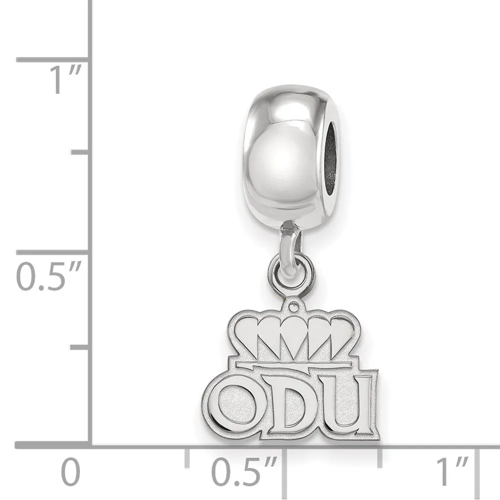 Logo Art Old Dominion University Xs Charm Dangle Bead Charm in Sterling Silver