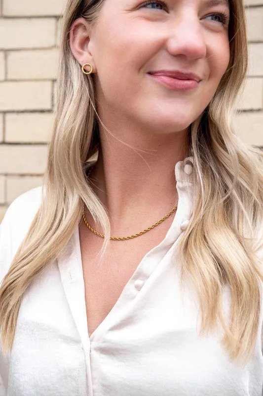 Luxe Gold Rope Chain - 16in