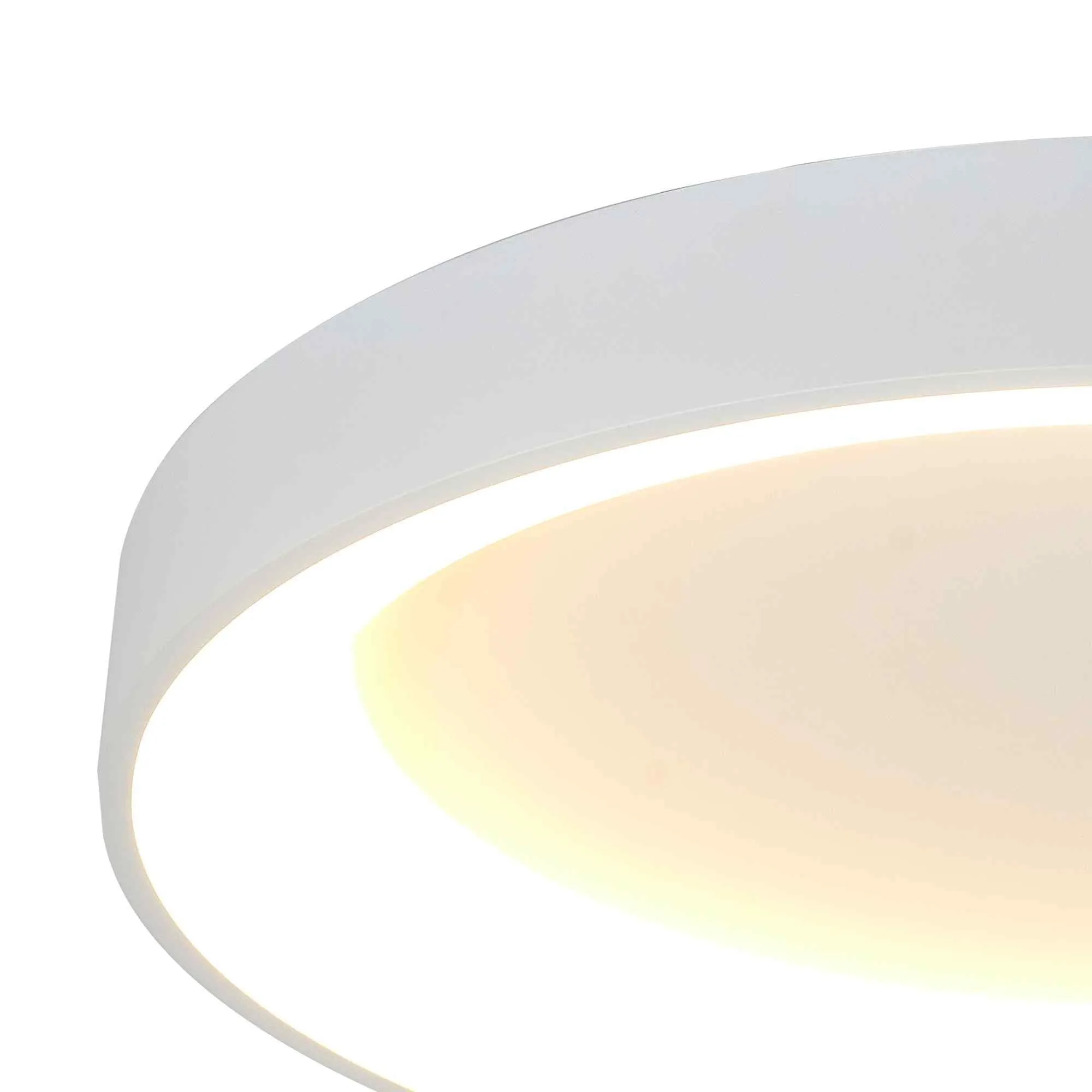 Mantra M8577 Niseko II Ring LED Flush Ceiling Light 65cm Remote Control White