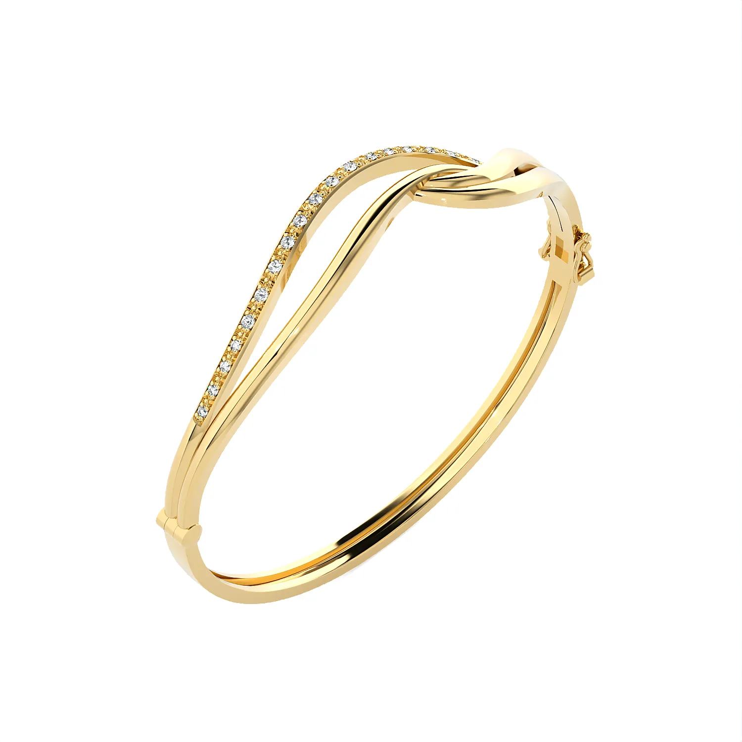 Maria Curved Bangle Bracelet