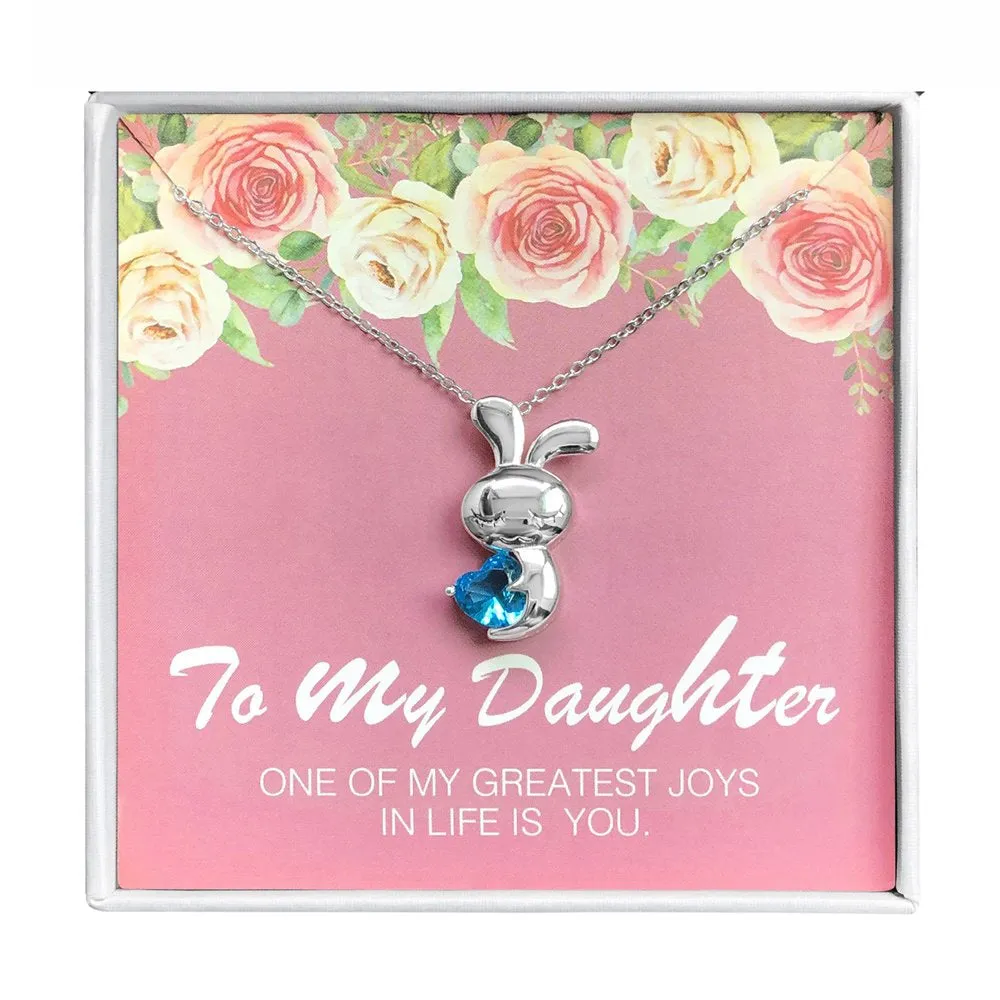 Mother Daughter Greeting Card Sterling Silver Linked Circles Necklace Girls