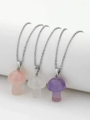 Mushroom Crystal Pendants