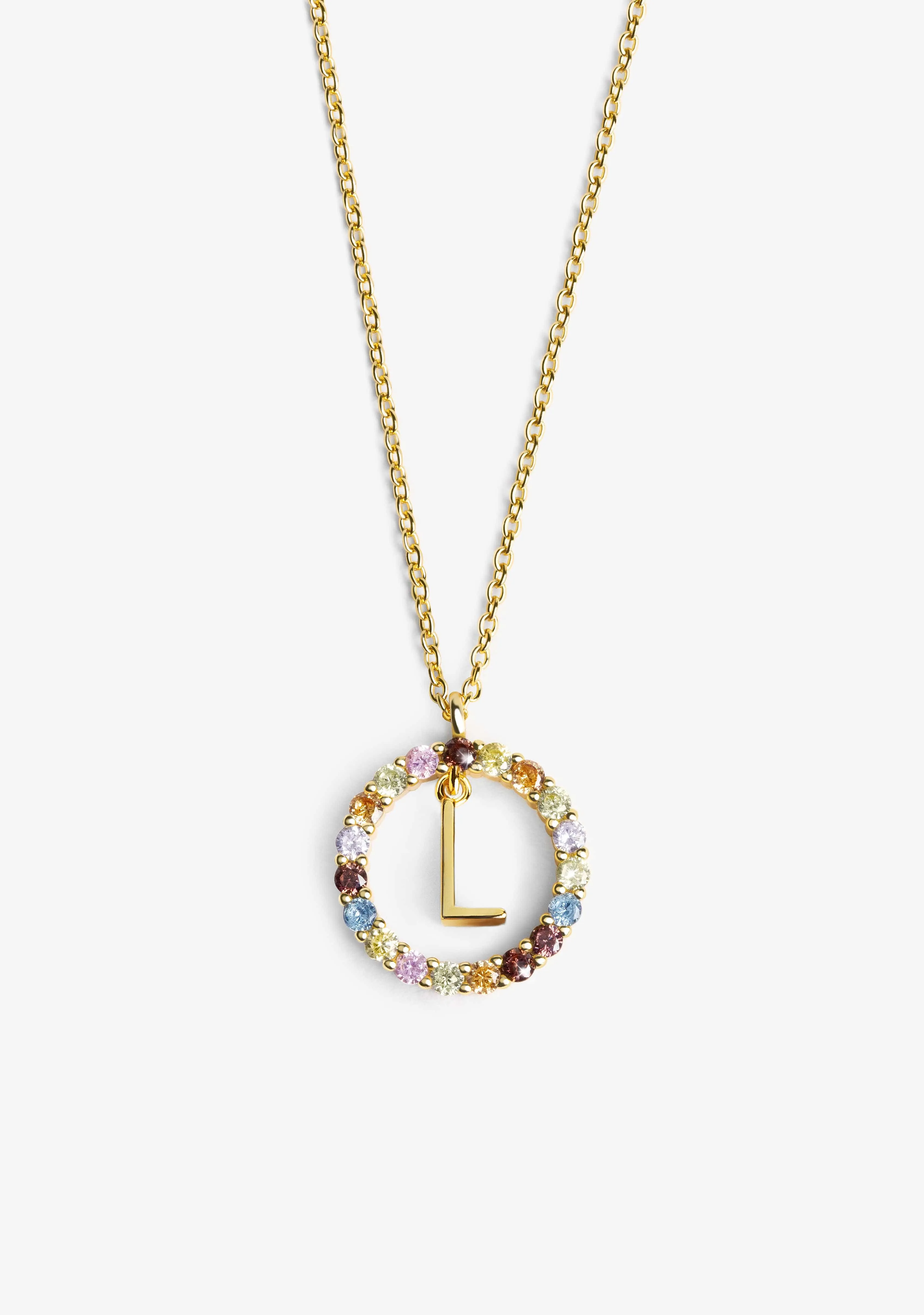 Necklace Iniziale Letter L Gold