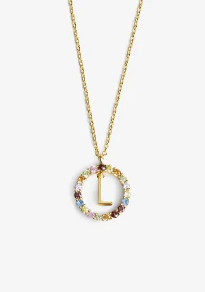 Necklace Iniziale Letter L Gold