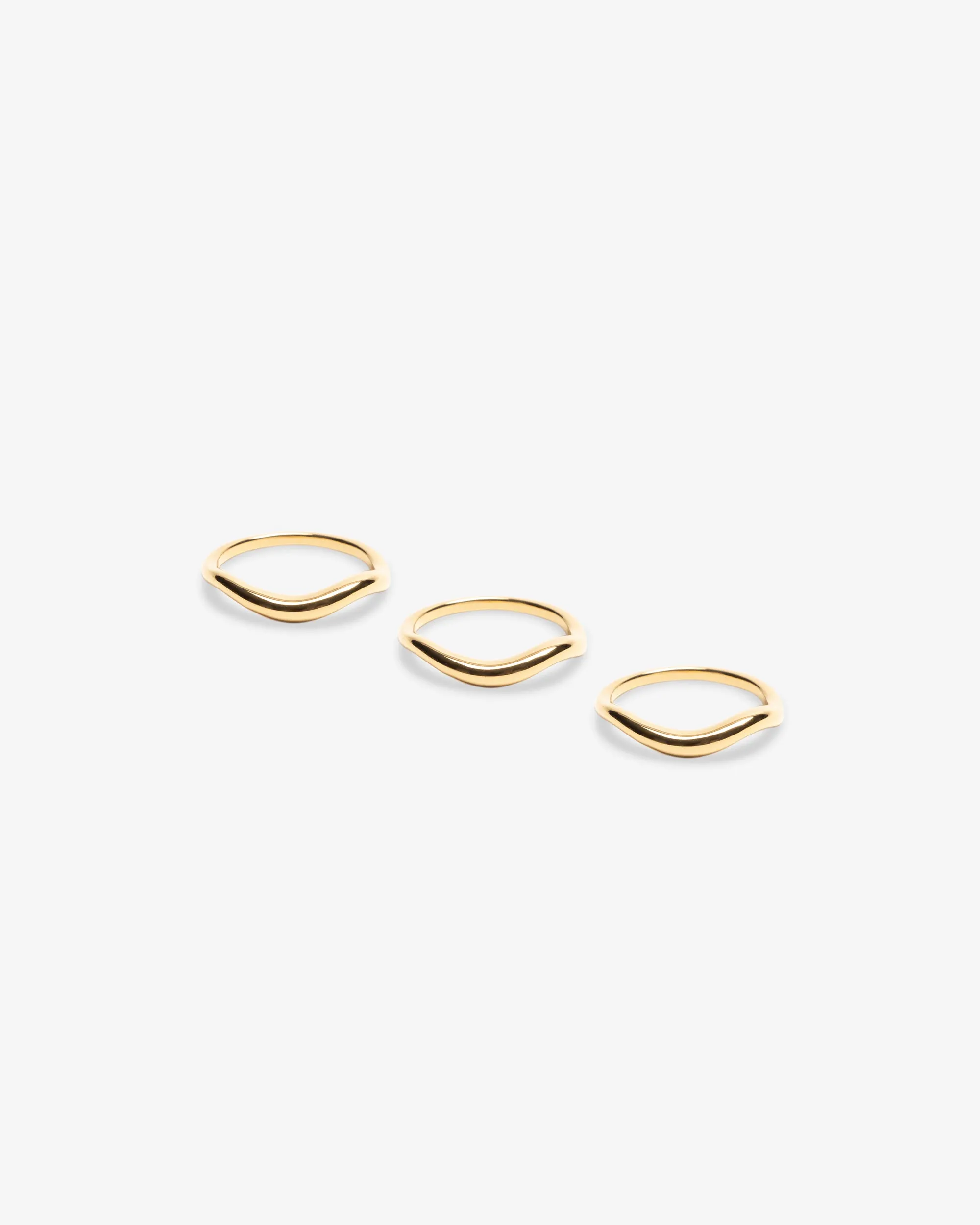 Nina Gordon 'Ventee Ring Set' - 14K Vermeil Gold