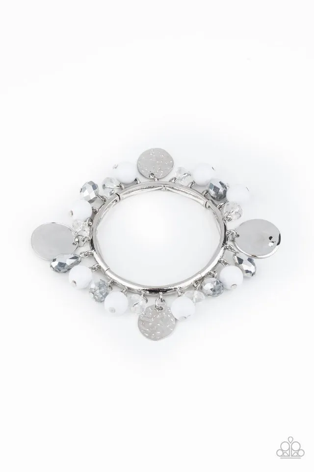 Paparazzi Bracelet ~ Charming Treasure - White