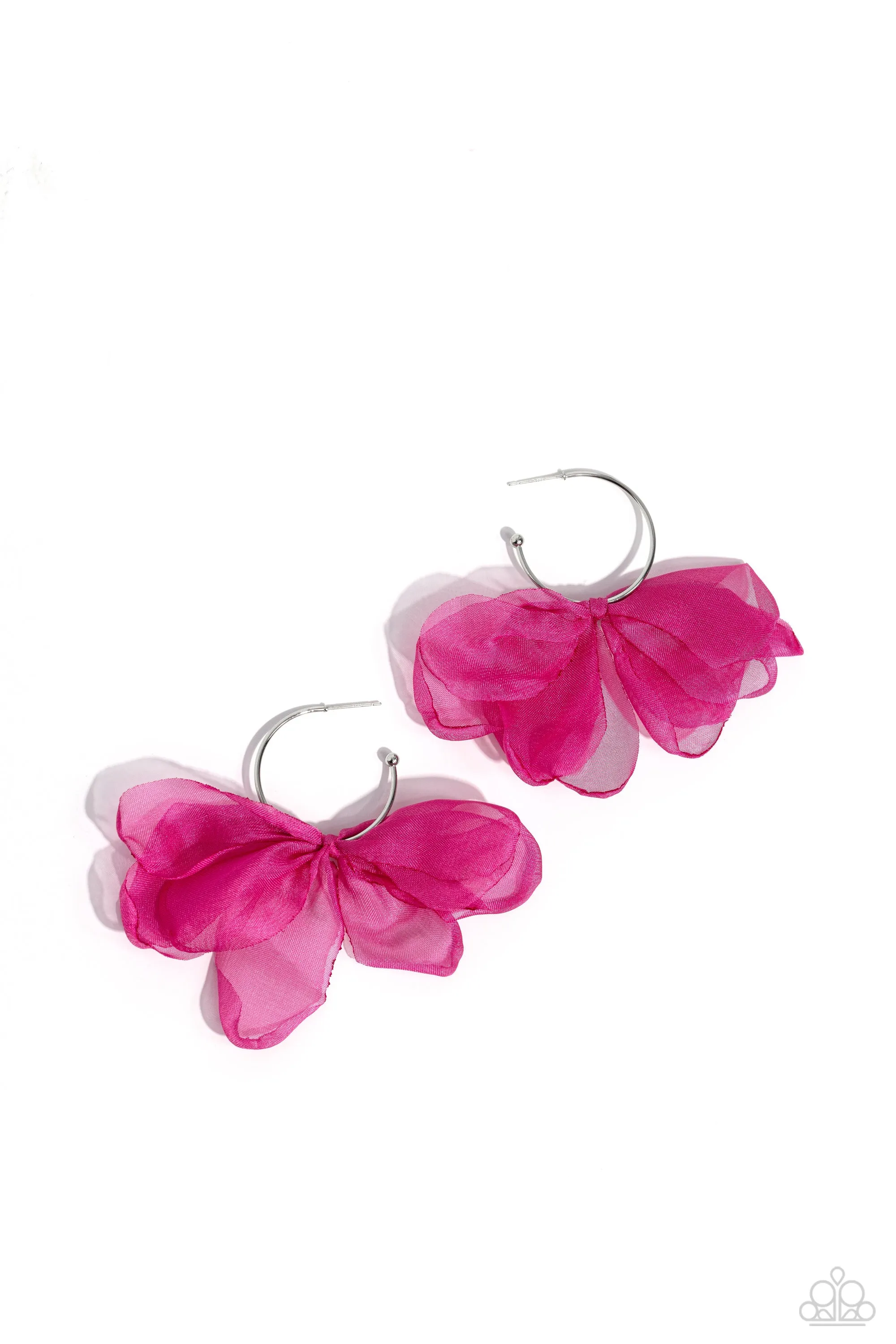 Paparazzi Chiffon Class Pink Earrings