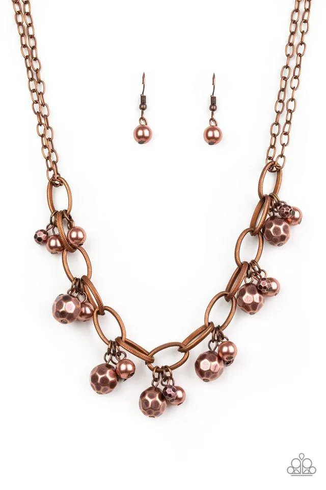 Paparazzi Necklace ~ Malibu Movement - Copper