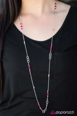 Paparazzi Necklace ~ Pristine Bay - Pink