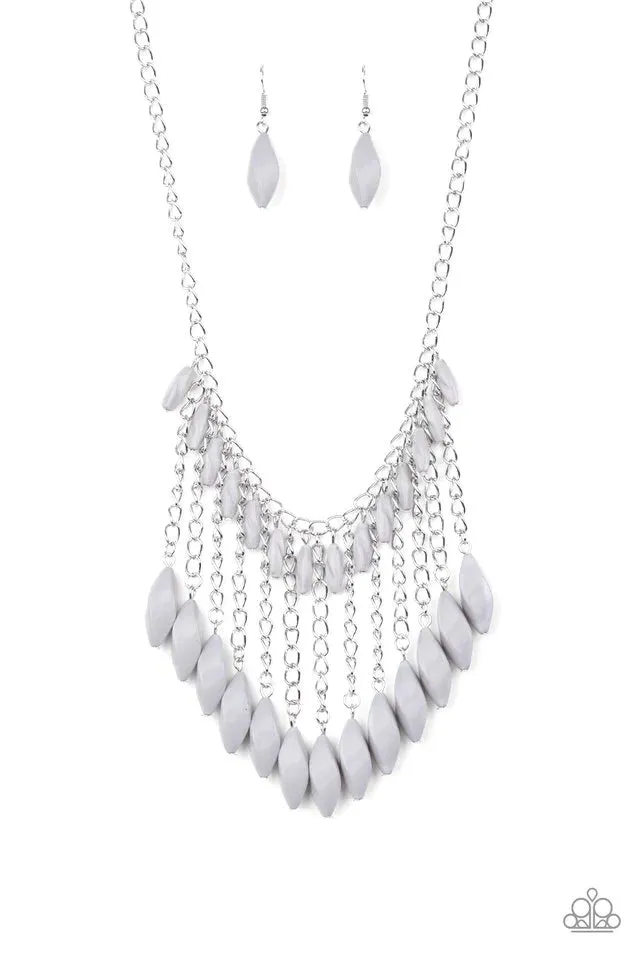 Paparazzi Necklace ~ Venturous Vibes - Silver