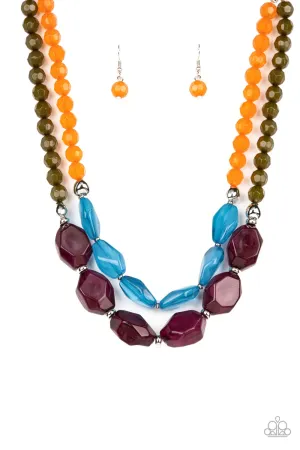 PAPARAZZI Tropical Trove - Purple NECKLACE