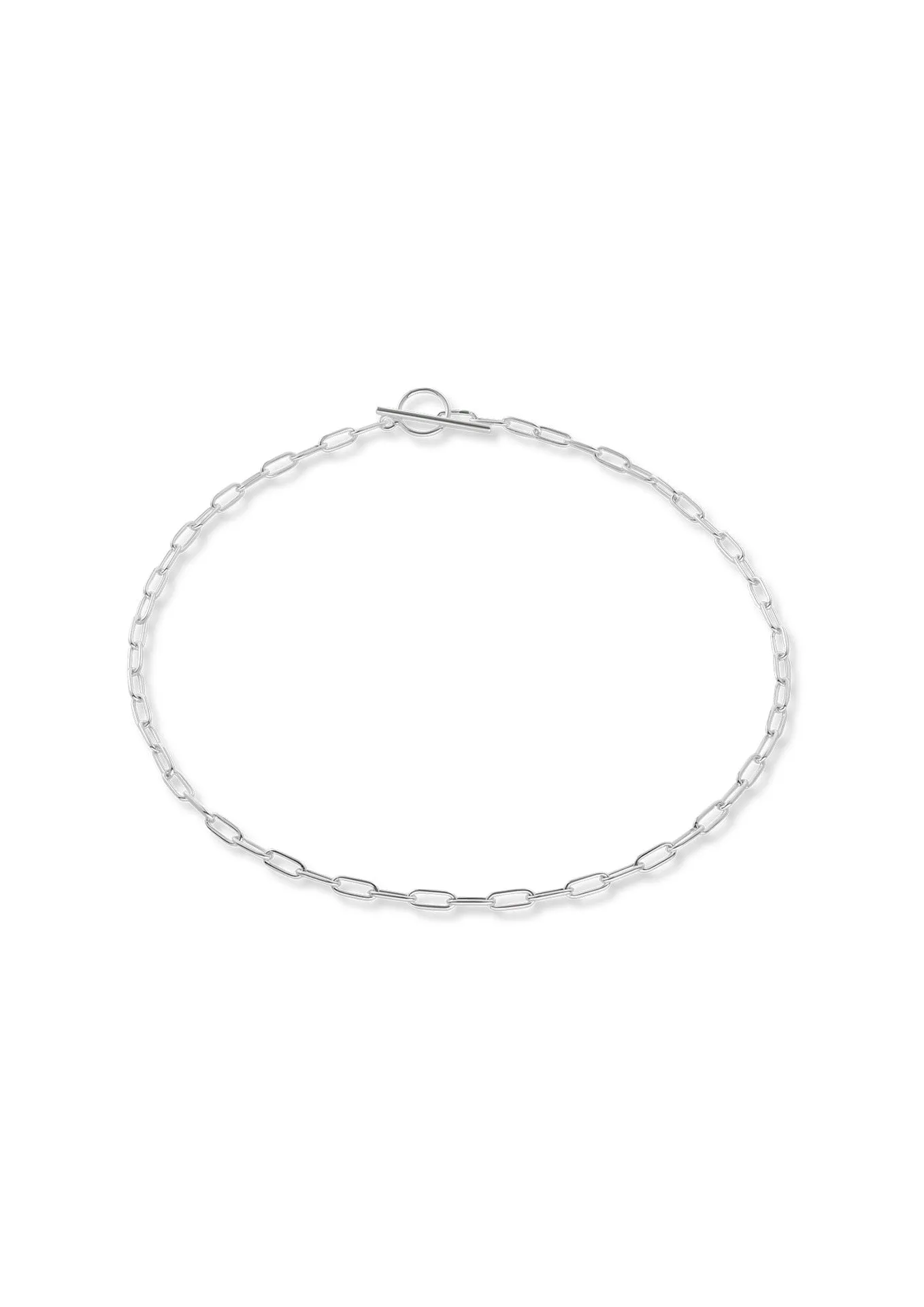 Paper Clip Choker Silver