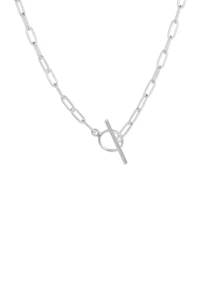 Paper Clip Choker Silver