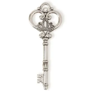 Pendant - Giant Key, Imitation Silver