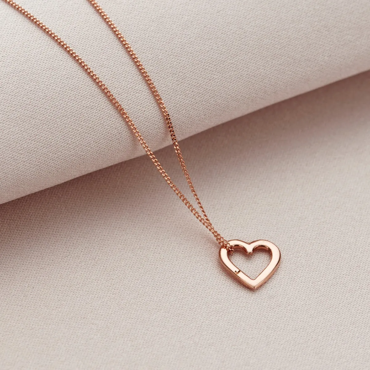 Personalised 9ct Gold Micro Message Heart Necklace