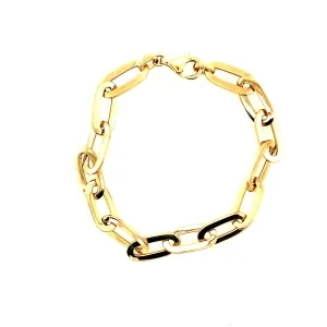 Polished Oval Link Bracelet