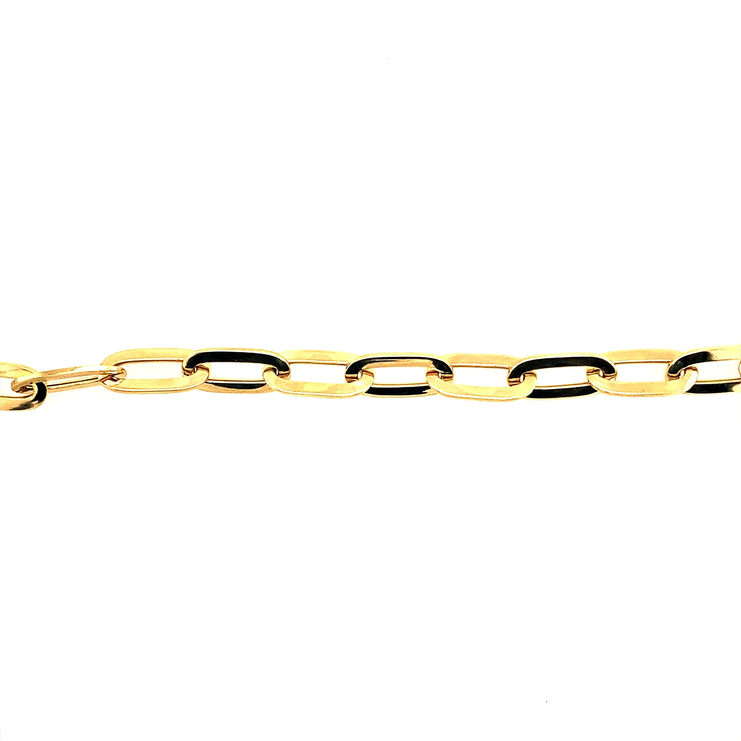 Polished Oval Link Bracelet