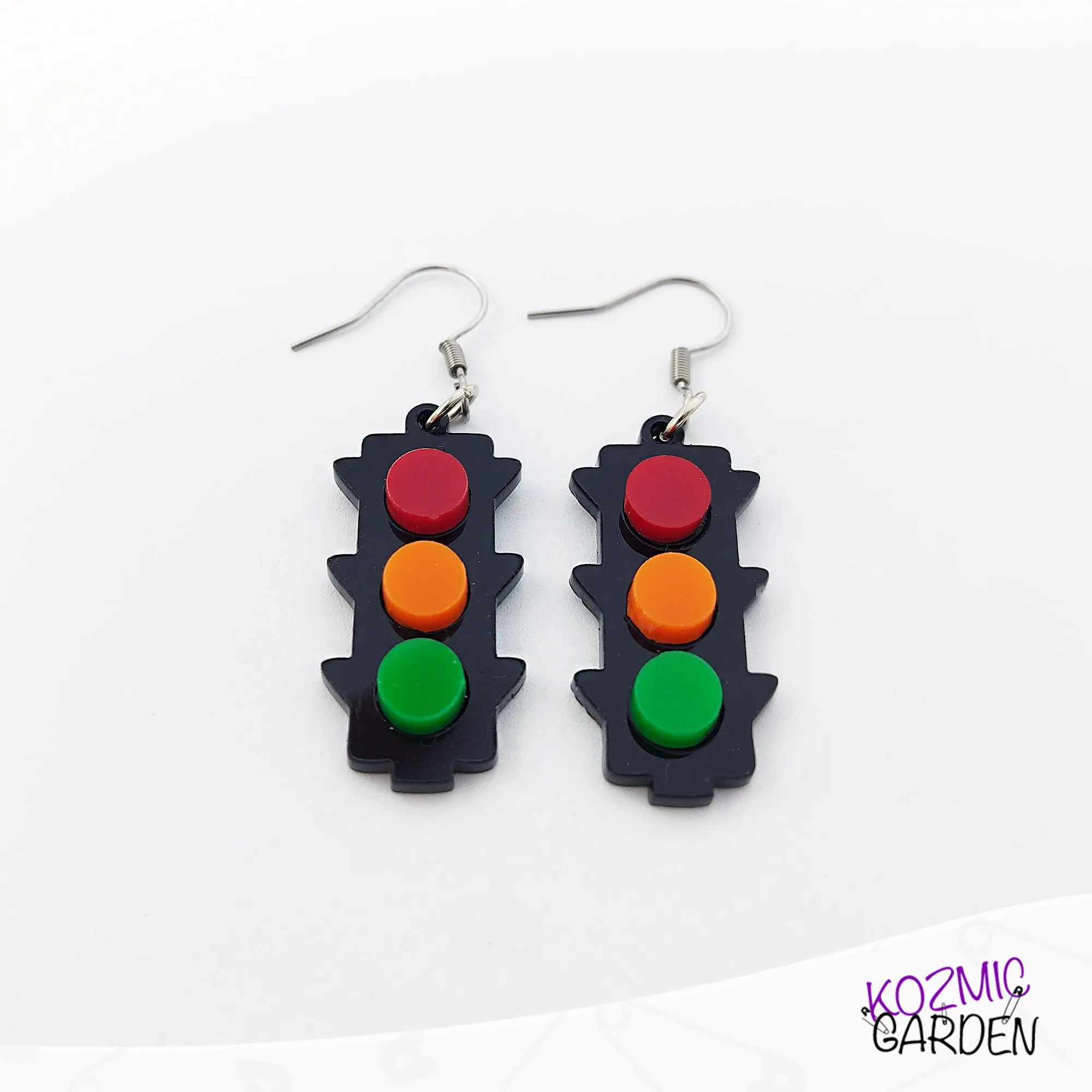 Quirky Red Traffic Light Earrings – Stop, Look, and Accessorize!