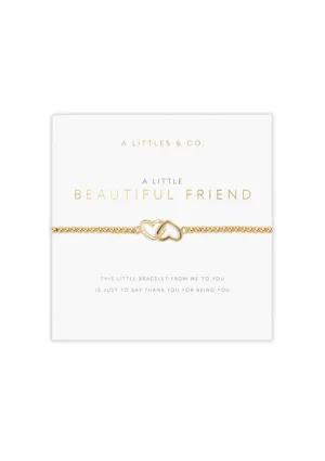 "Beautiful Friend" Gold Bracelet