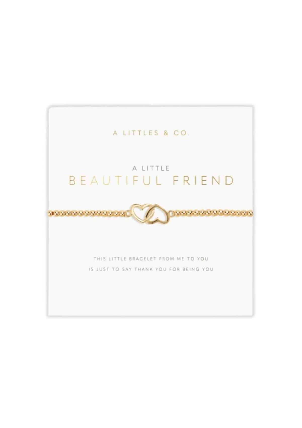 "Beautiful Friend" Gold Bracelet