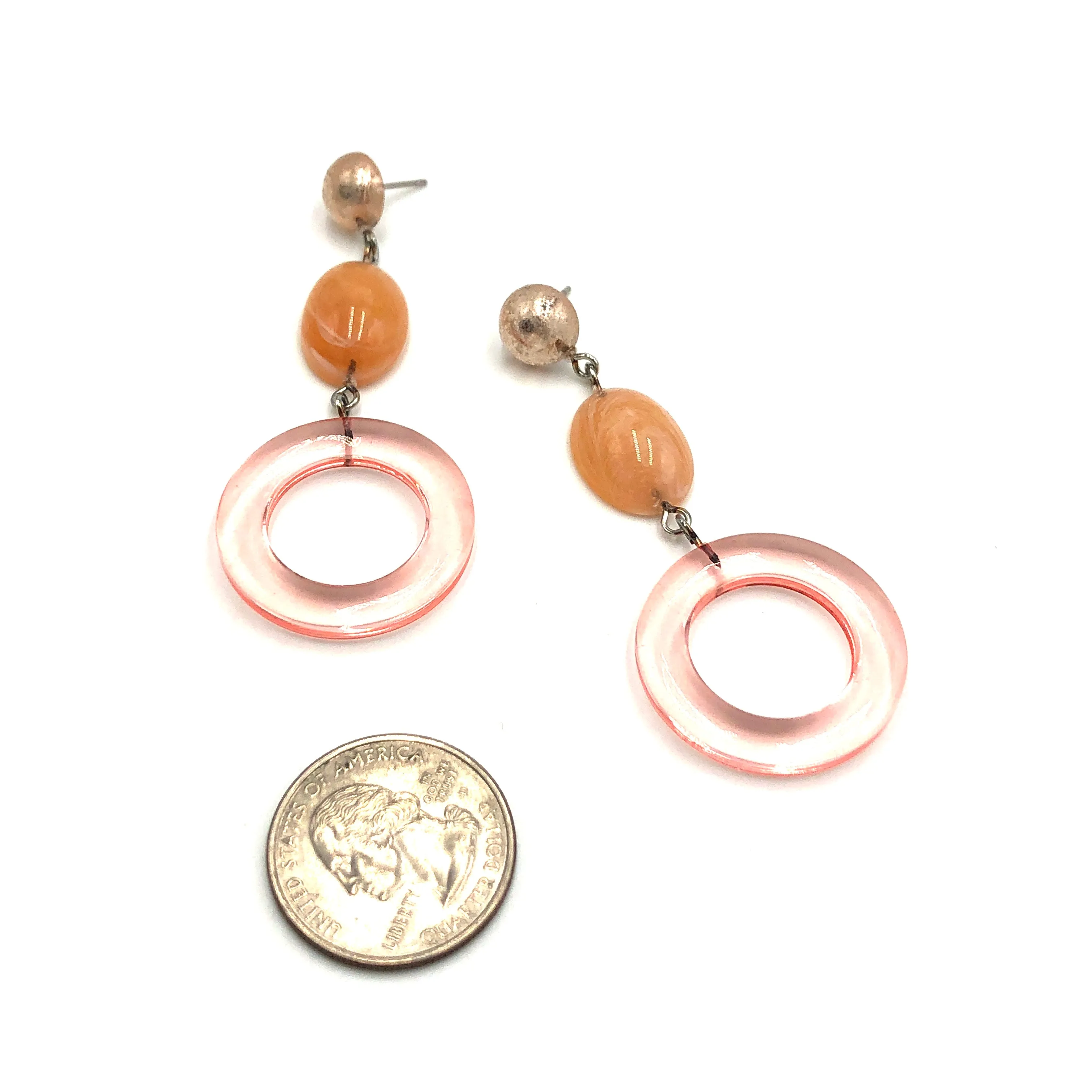 "It Color" Tri Donut Drop Earrings