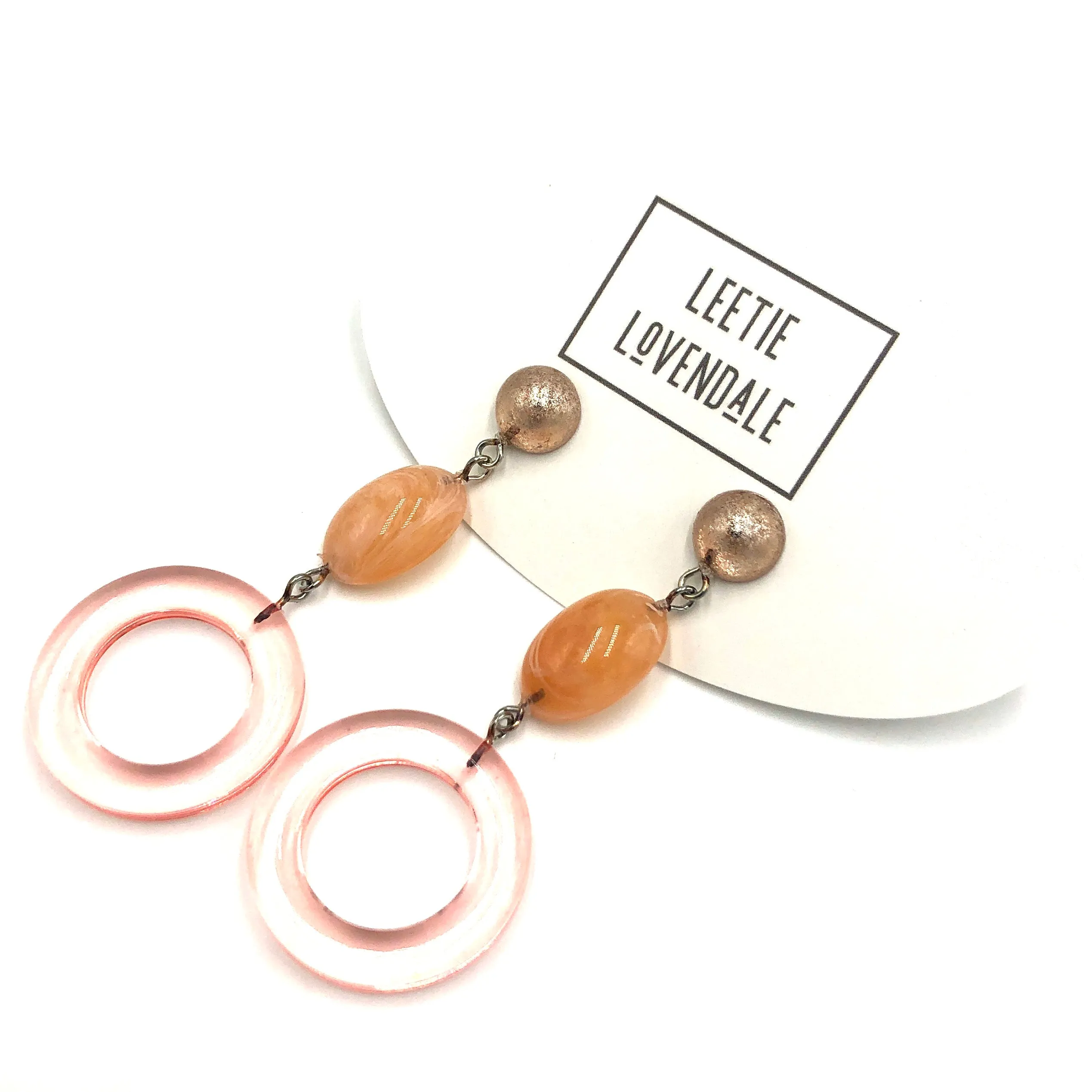 "It Color" Tri Donut Drop Earrings