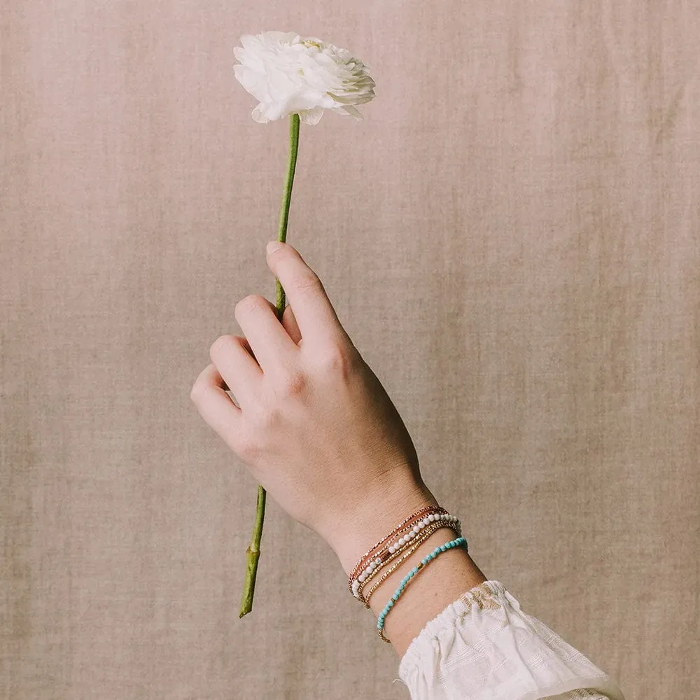 Scout Delicate Howlite Wrap Bracelet and Necklace