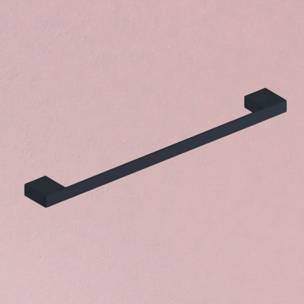 Scudo Mono Wall Mounted 600mm Towel Bar in Matt Black - MONOACC-004