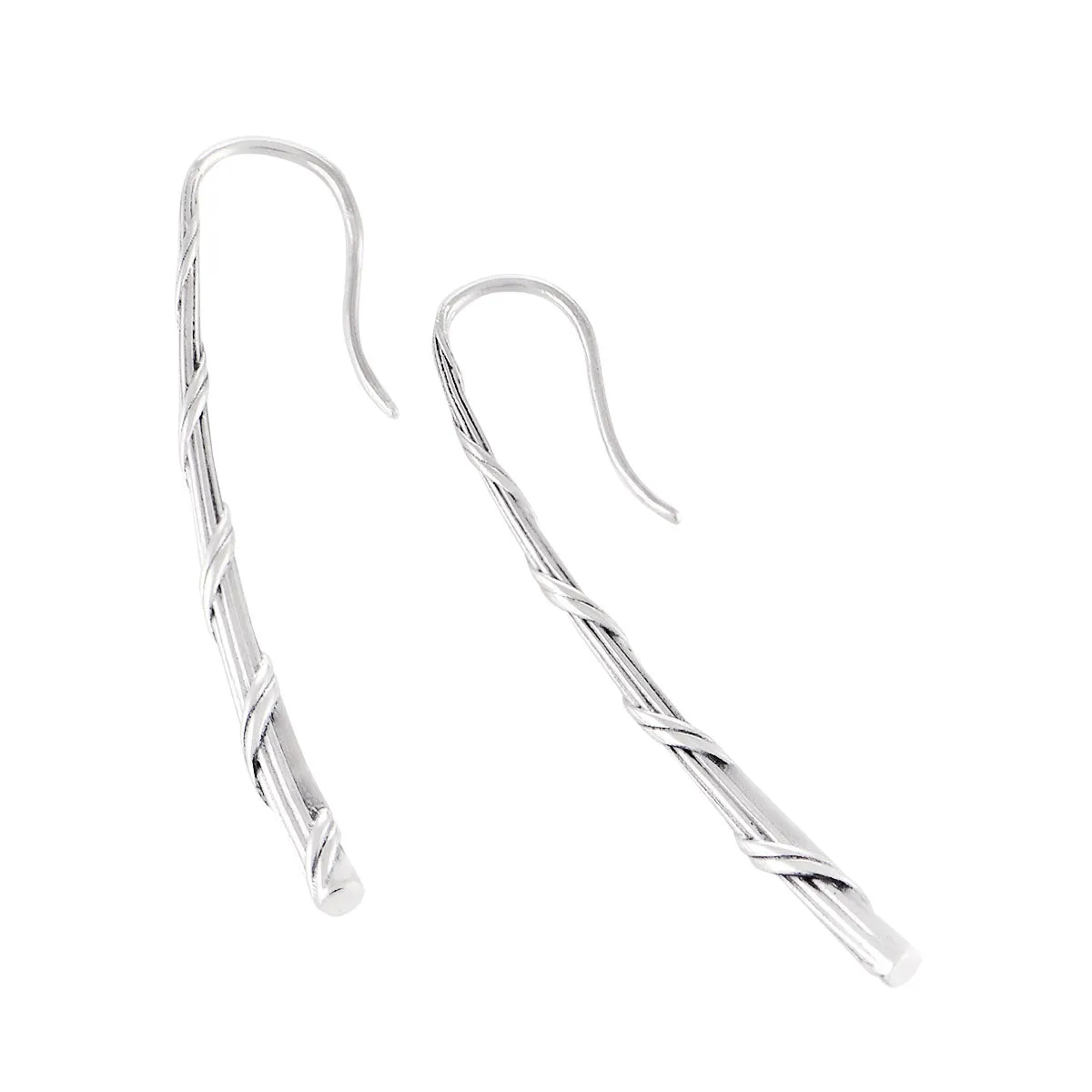 Signature Romance Taper Stick Earrings in Sterling Silver