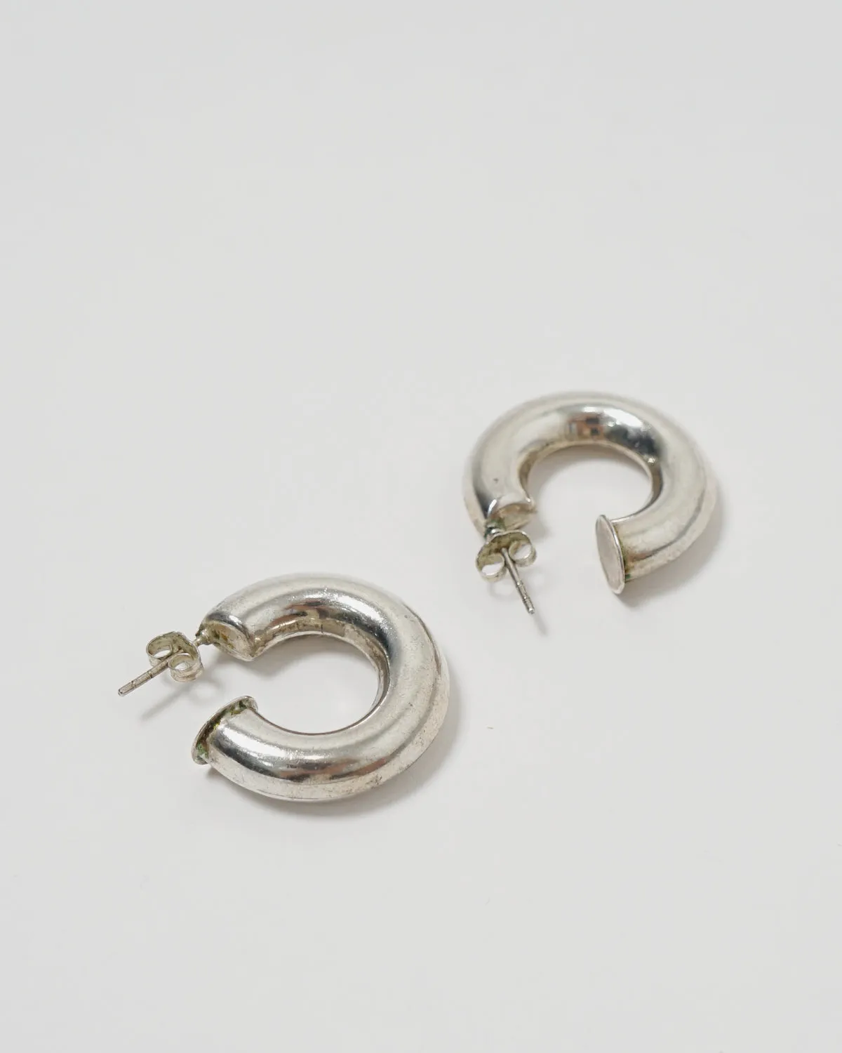 Silver Bold Hoop Earrings