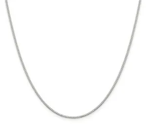 Silver Box Chain 20"