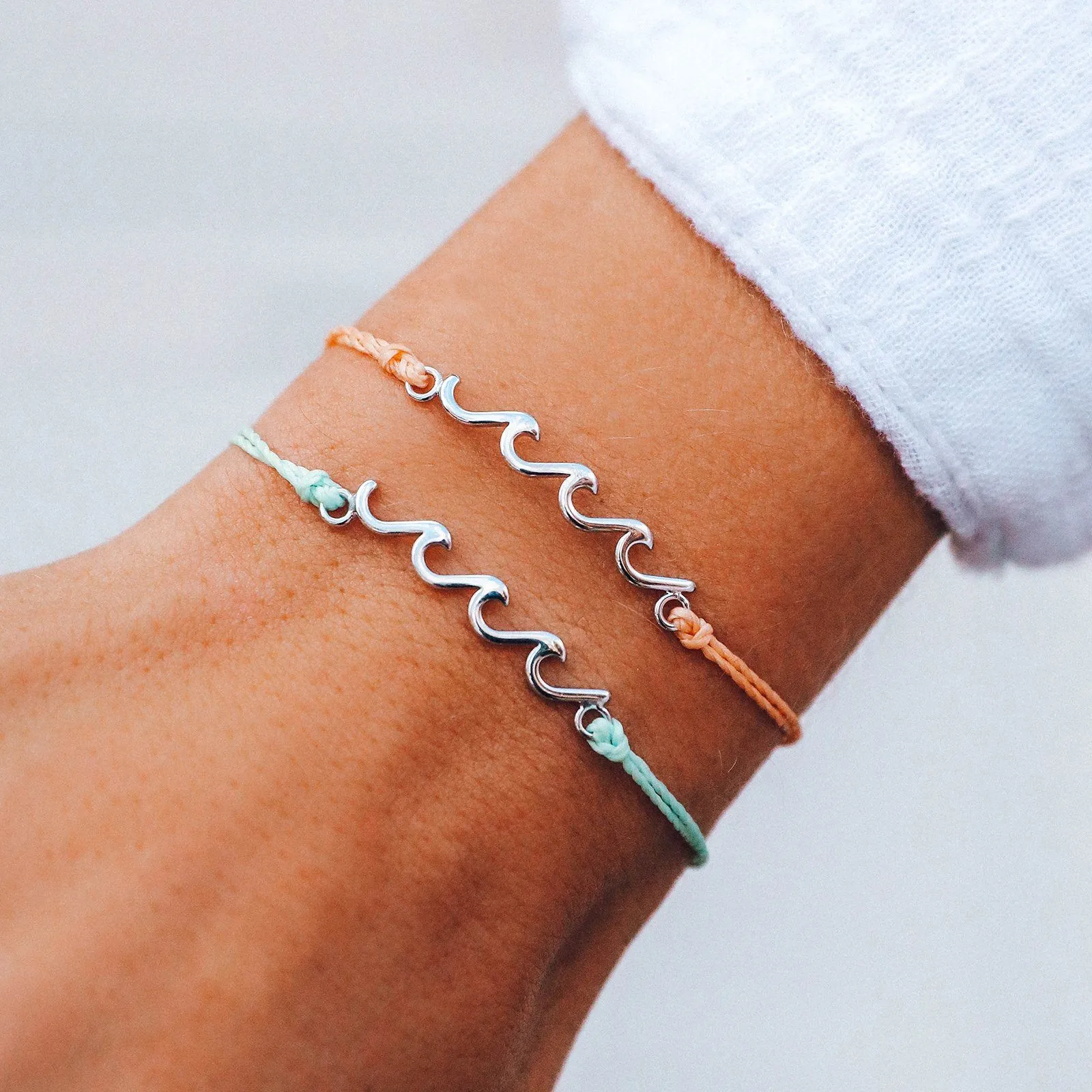 Silver Delicate Wave Bracelet