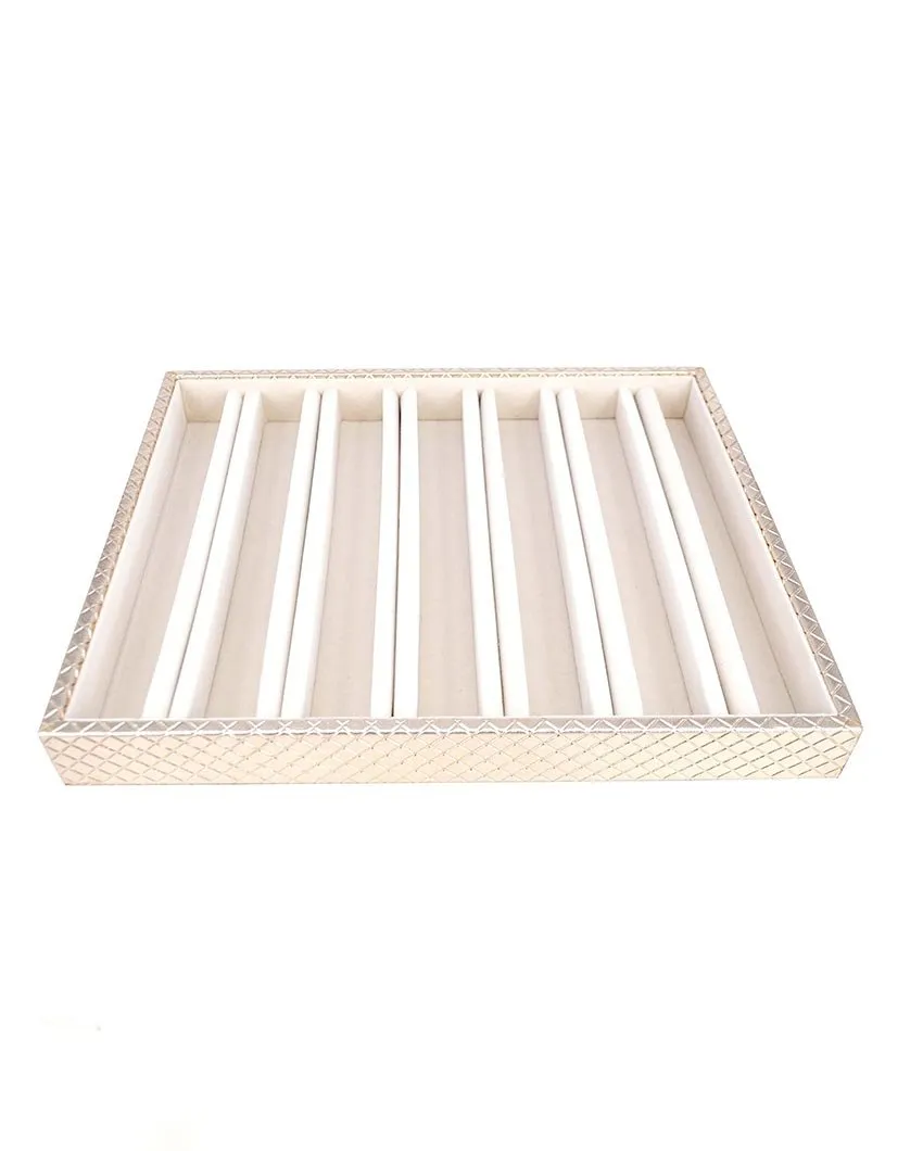 Sleek & Chic Faux Leather Jewellery Tray | 13 x 11 inches