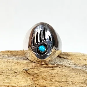 Sleek Bear Paw Ring - Size 9