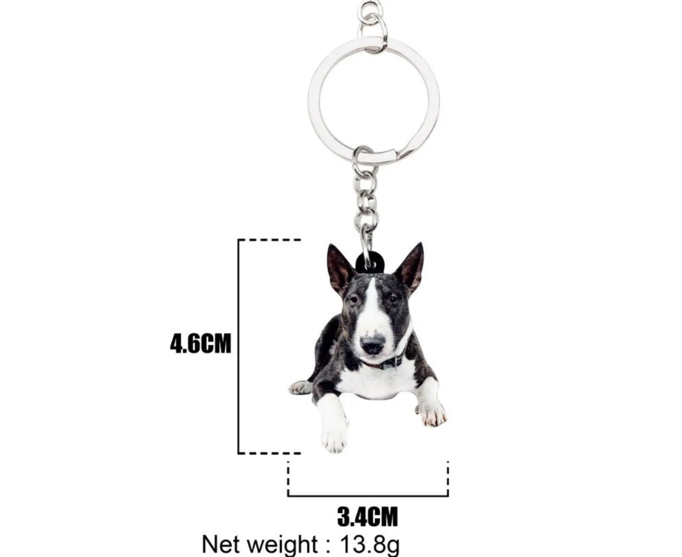 Special Bull Terrier necklaces and keychains