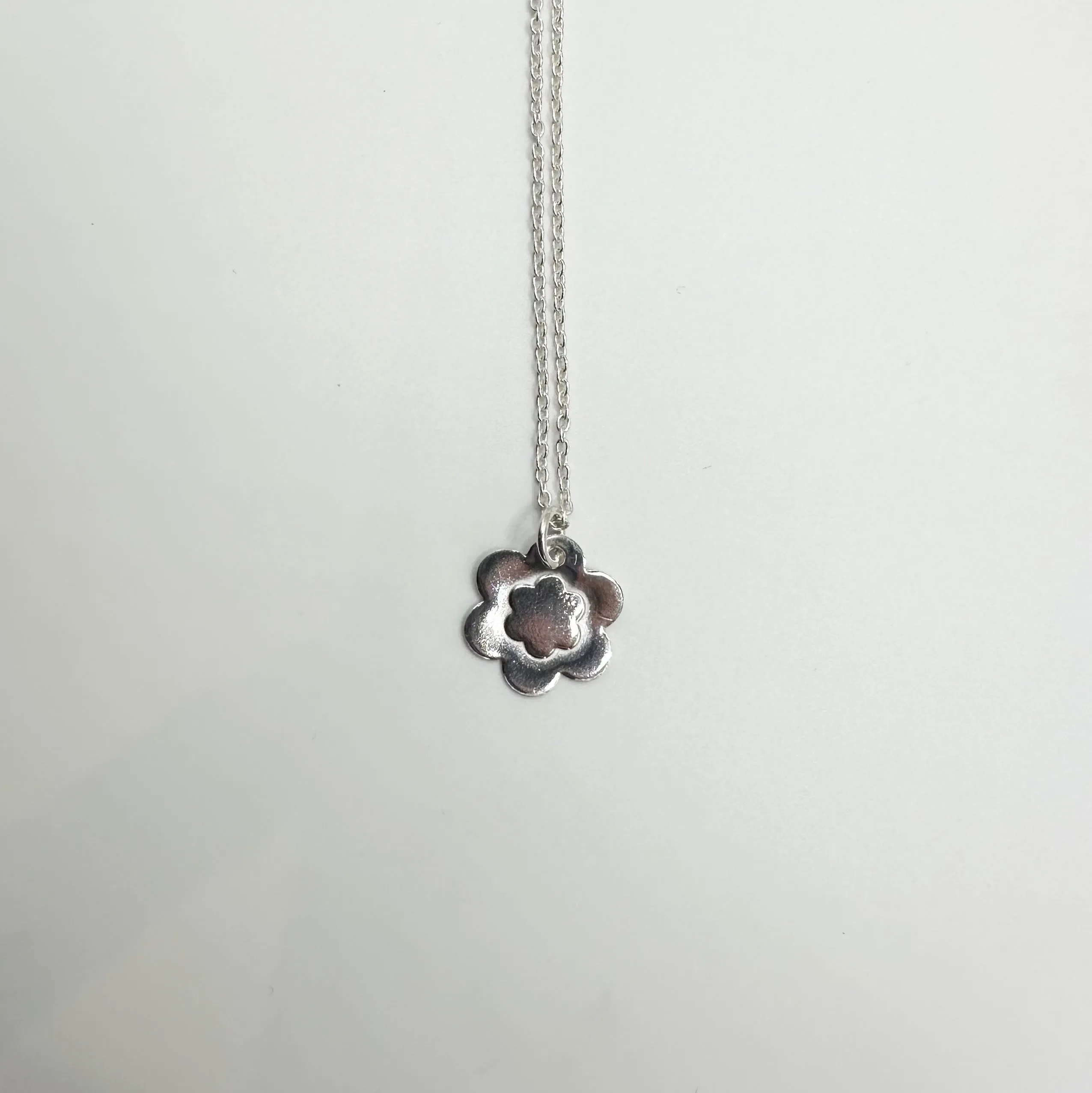 Sterling Silver Flower Pendant