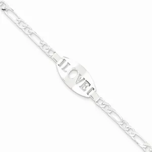 Sterling Silver Love Childs Bracelet