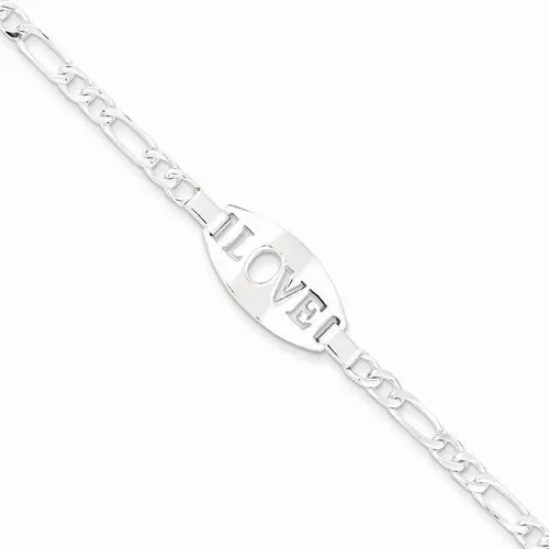 Sterling Silver Love Childs Bracelet