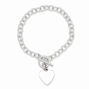 Sterling Silver Polished Heart Charm