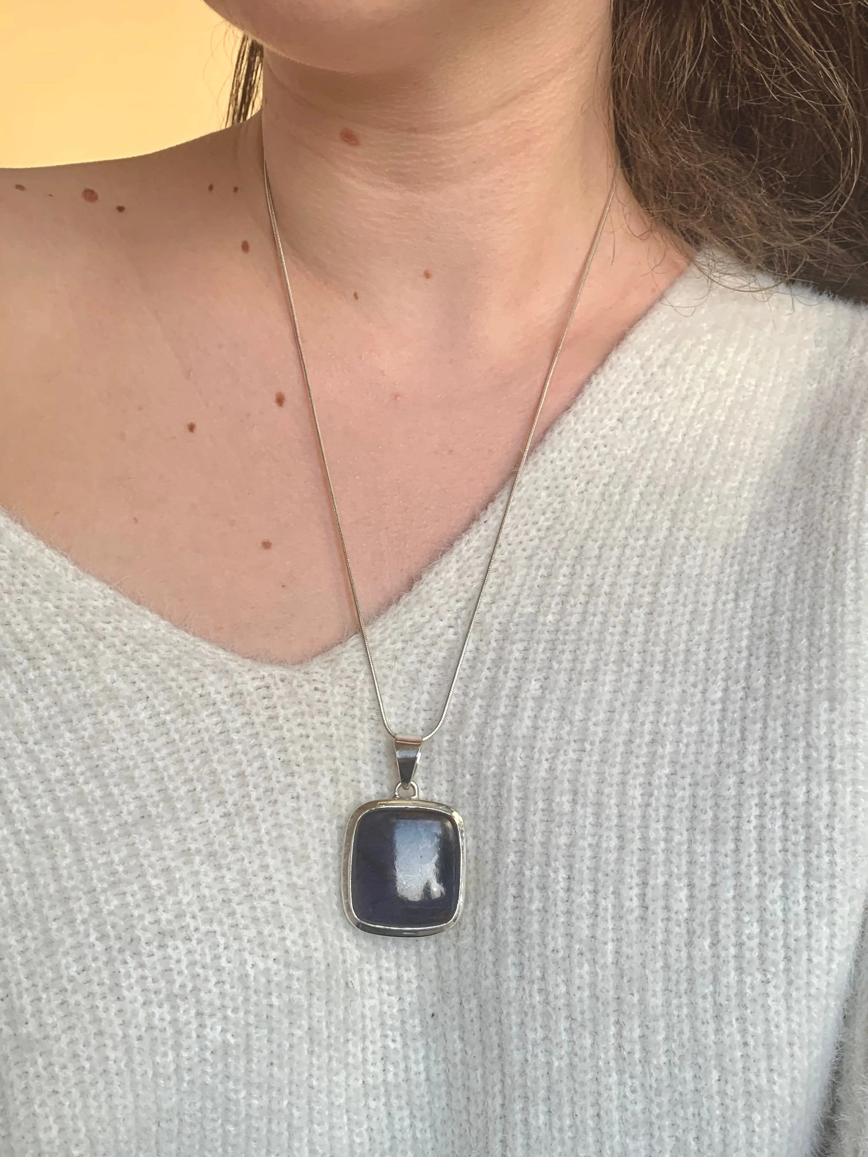 Sugilite Ansley Pendant - Large Square