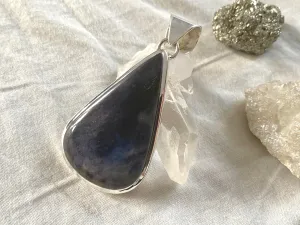 Sugilite Naevia Pendant - XLong Teardrop